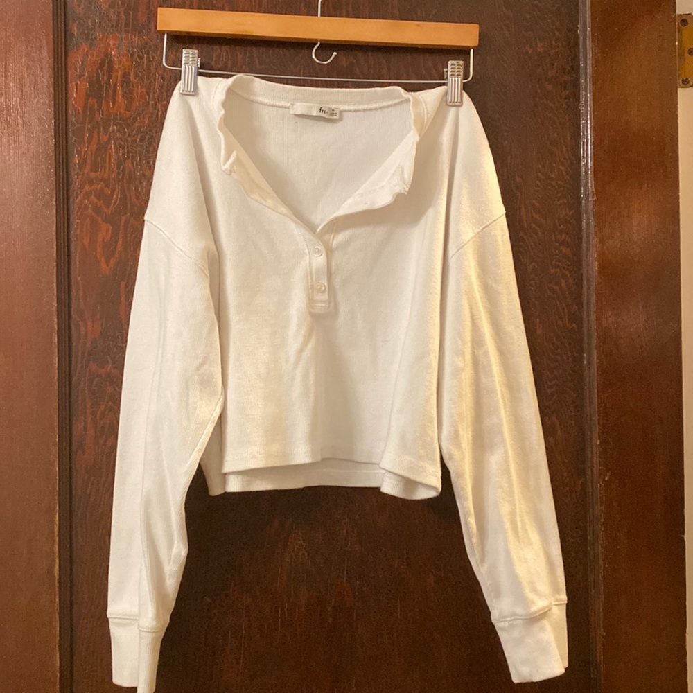 Wilfred crop long sleeve shirt